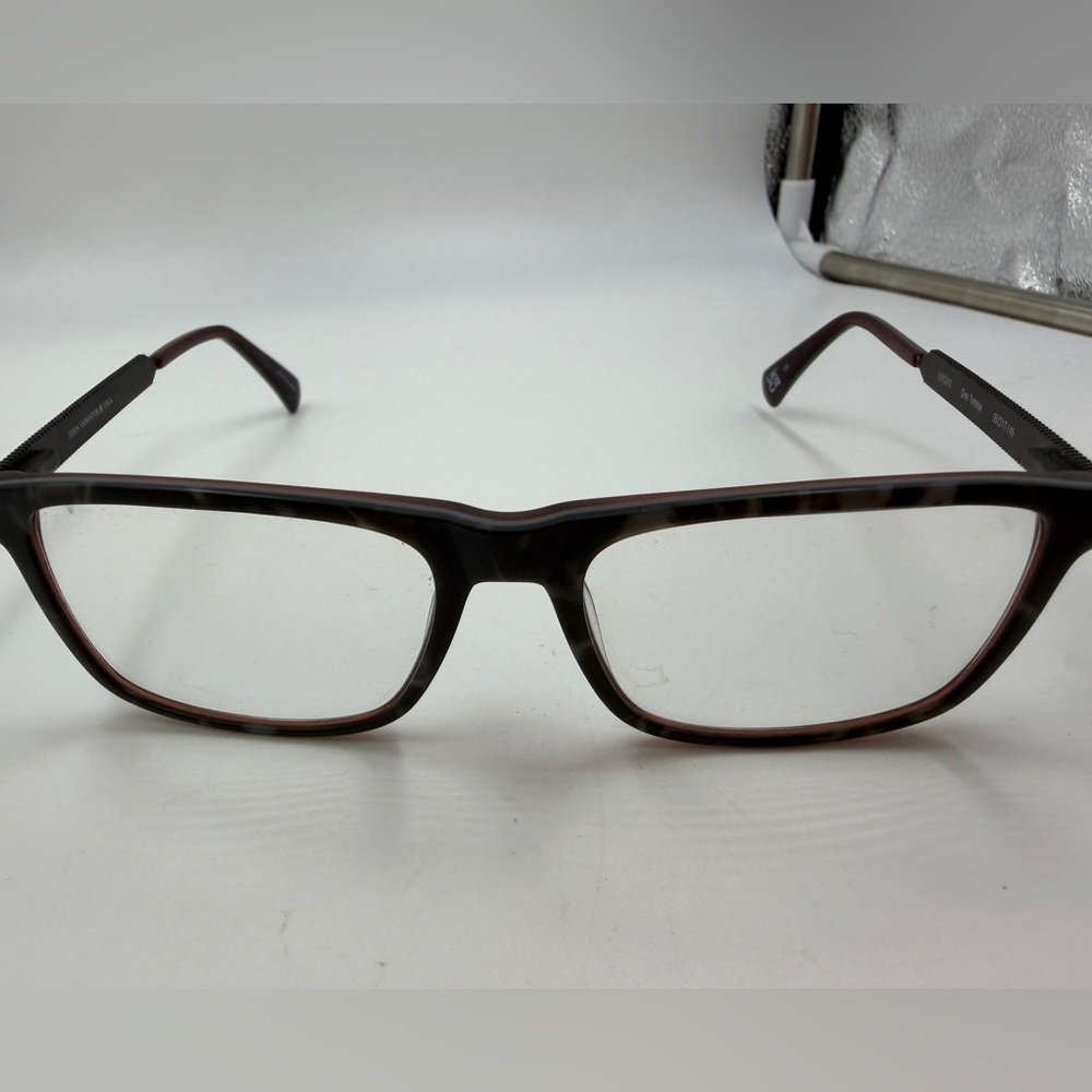 John Varvatos eye glasses frames men’s gray rectangle
